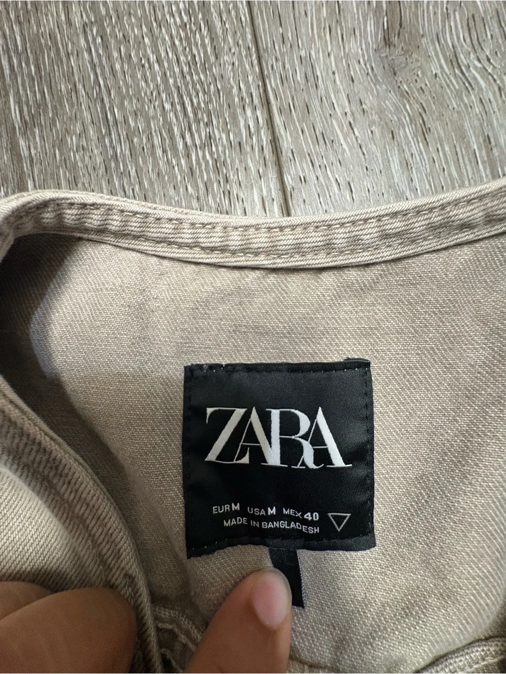 Zara Washed Gray Utility Vest with Cargo Pockets